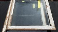 Vintage window panes, lot of 2 , approximately