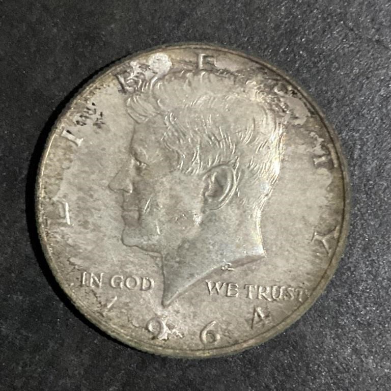 1964-D KENNEDY SILVER HALF DOLLAR