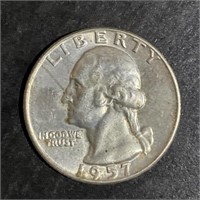 1957-D WASHINGTON SILVER QUARTER