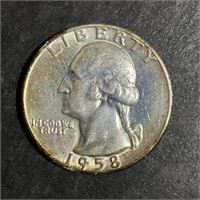 1958-D WASHINGTON SILVER QUARTER