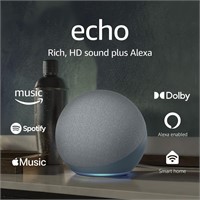Echo  With premium sound, smart home hub,