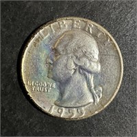 1955-D WASHINGTON SILVER QUARTER