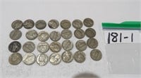 28) War Time Nickels P Mint