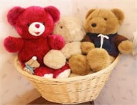 Stuffed Bear and Basket