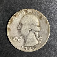 1946-S WASHINGTON SILVER QUARTER