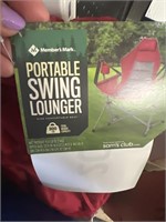 MM portable swing lounger - red