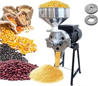 (Read)1500W Dry&Wet Electric Grain Mill Grinder