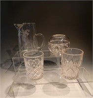 Misc clear set of 4 glass