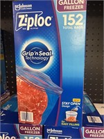 Ziploc gallon freezer bags 152 ct