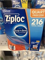 Ziploc quart freezer 216 bags