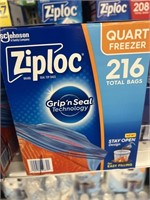 Ziploc quart freezer 216 bags