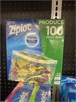 Ziploc produce 100 bags