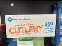 MM clear cutlery 360pcs