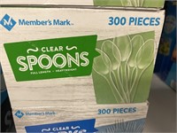 MM clear spoons 300pcs