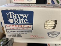 Brew Rite 1000 ct coffee filters