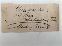 Julia Marlowe original signature