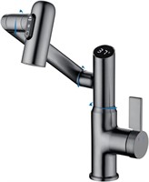 Temp Bathroom Faucet  Sink Tap (Matte Grey)