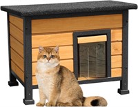 X-ZONE-PET Outdoor Cat House  Wooden Kitten Condo