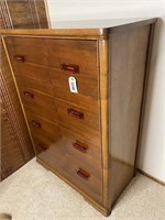 Antique 4 Deep Drawer Chest w/Melmac Pulls,