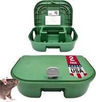 2-Pack Rat Bait Station - Mouse Trap Holder