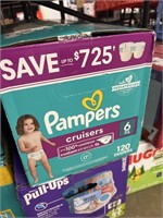 Pampers 120 diapers size 6
