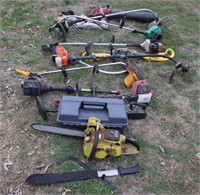 JD Chain Saw, and Assorted Trimmers