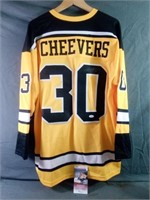 Boston Bruins #30 Signed XL Hockey Jersey with