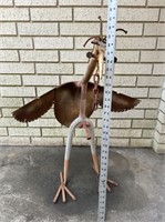 Funky Handcrafted Bird Made from Found Objects