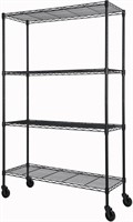 Heavy Duty 4-Shelf Storage Unit  Black