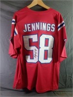New England Patriots #58 Anfernee Jennings Signed