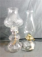 Beautiful Vintage Oil Lamps Including Cut Glass