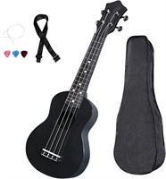 21" Soprano Ukelele  Bag - Beginner (Black)