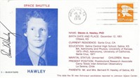 Steven Hawley signed 1978 Space Shuttle commemorat