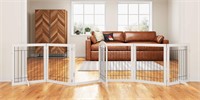 144-in Wide 30-in Tall Dog Gate  White