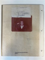 Ed Bluestone signed photo album page