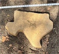 Texas Shaped Stone: Panhandle Broken Off