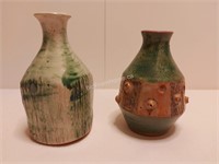2 - POTTERY VASES BY HOWARD VOLLMER