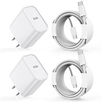 iPhone 15 Fast Charger  2Pack Type C  6FT