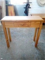Small Entryway Table with Drawer Measures 30.5" x
