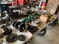 Table of Tractor Parts, Chains, Gears etc