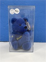 Gretzky Beanie Baby Bear In Plastic Case