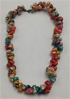 Pretty Dyed Shell Necklace