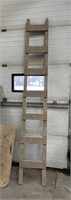 Rustic wooden barn ladder