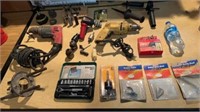 Huge Lot of Drills Attachments Bits and Parts