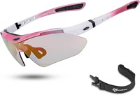 ROCKBROS Photochromic Sunglasses  Cycling Pink