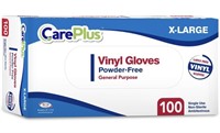 (Lot of 2) Disposable Vinyl Gloves | Extra Large