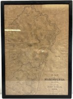 1838 Map of Marshfield, Mass, John Ford Jr.