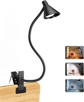 NEW Clip On Gooseneck Desk Lamp- 3 Color Mode