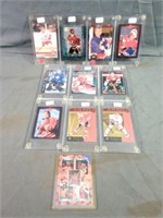 Collectable Sports Cards in Protective Cases