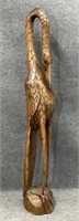 6ft Wood Carved Bird
